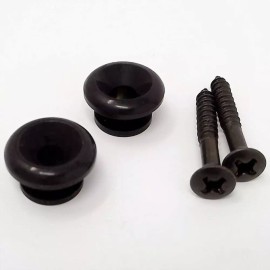 True Custom Shop® Black Strap Buttons for Gibson Les Paul Epiphone & SG Guitars