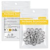 Caianwin 50Pcs 1/4"-20 Stainless Hex Nuts 304 Stainless Steel Nuts