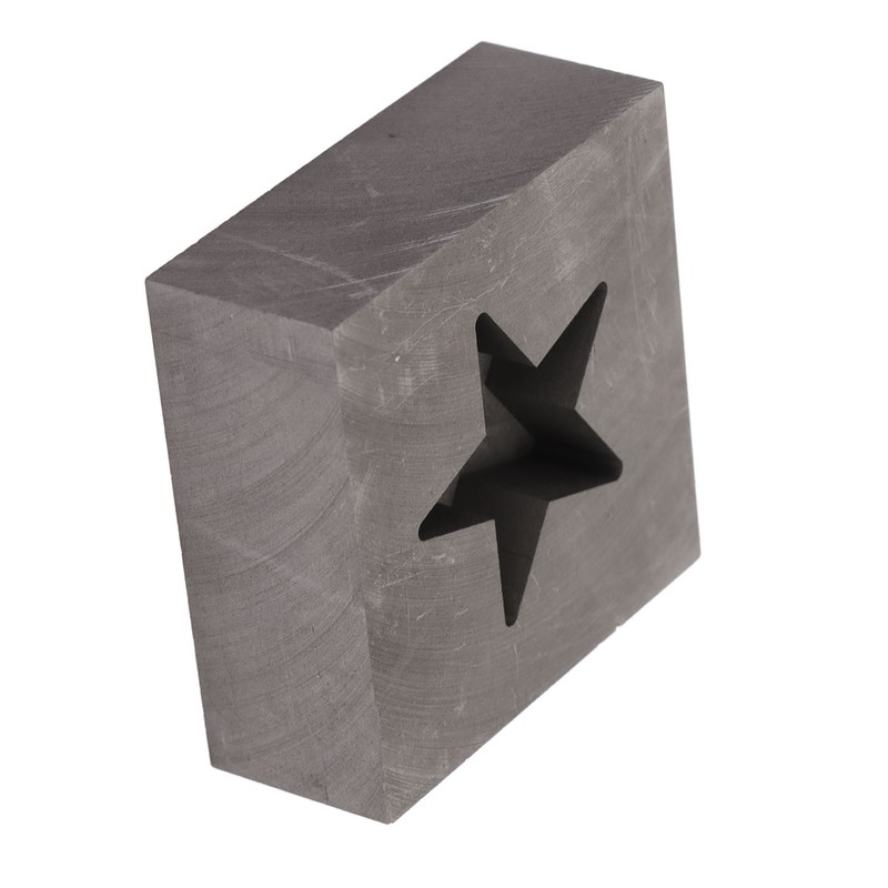 Graphite Ingot Mold Star Shape Gold Silver Melting Casting Mould