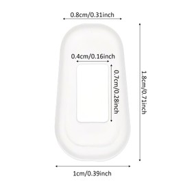 Ymapinc Slip On Nosepads Eyeglasses，8 Pairs Soft Silicone Eyeglass Clear Nose Pad Covers for Glasses Nose Pad Replacement Slip On Cushions, Ultra-Lightweight Eyewear Accessories Nosepads