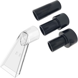 Happy Tree Universal Fits All Shop Vacs with 2-1/2" & 1-7/8" & 1-1/4" Adapters Clear Extraction Accessory Nozzle for Auto Detailing, Shop Vac Extractor Attachment for 1-26 Gallon Wet Vacuum Cleaners