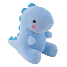 Alwoligag Plush Dinosaur Stuffed Animal Cute Toys Anime Dinosaur Soft Throw Pillow Gift for Children Boys Girls Blue 10.6 inch