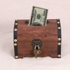VORCOOL Retro Wooden Treasure Chest Storage Box Wooden Money Storage