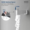 KENES Chrome Tub and Shower Trim Kit, Square Tub Shower
