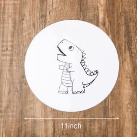 White Dry Erase Dots, 20 Pack Removable Dry Erase Circles Wall Stickers Spots for Home School Classroom Teachers Students Table & Desk