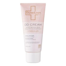 Dermeden Crema Facial DD Cream SPF 50+ Antiedad Hipoalergénica con Vitamina C