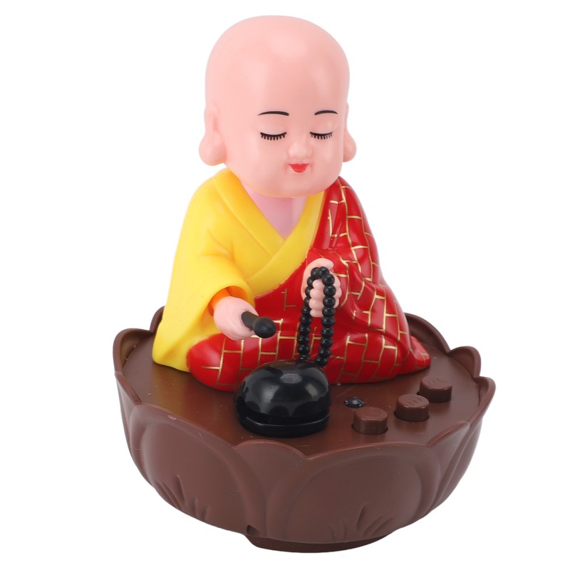 Musical Nodding Monk Figurine Decoration Moving Head Buddha Statue with