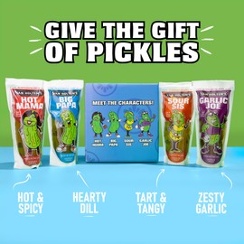Van Holten's Pickles - Charismatic Characters Pickle-In-A-Pouch Gift Box - 4 Pack
