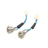 uxcell 2pcs 3 Pins Motorcycle Headlight Wires Harness Connector Sockets