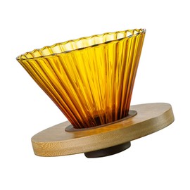 DOITOOL 1set Pour-Over Coffee Cone Dripper High Borosilicate Base Precision Filter for Brewing for Home Office Use