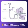Easy Installation Chrome Bidet Shower Set for Toilet - Standard