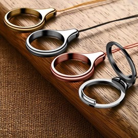 Ergonomic Phone Finger Strap & Kickstand Accessory Gold KGD13278 100ea