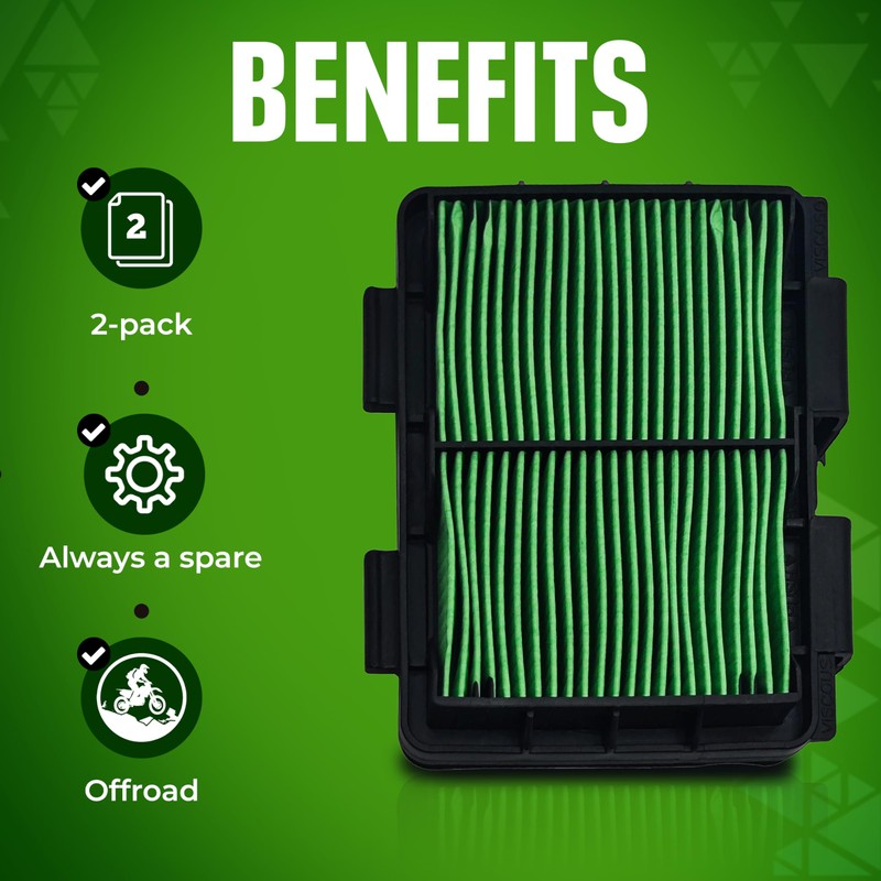 Air Filter Compatible with Honda CRF250L CRF300L 2-Pack – Reliable