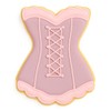 Fluted Corset 3.5 Inch Cookie Cutter from The Cookie Cutter