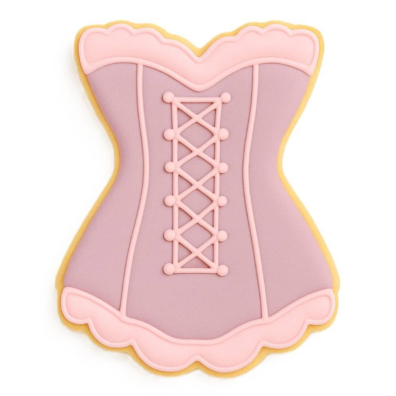 Fluted Corset 3.5 Inch Cookie Cutter from The Cookie Cutter