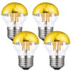 4W G45 Edison LED Bulb Gold Tipped Half Chrome LED