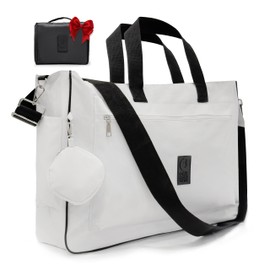 One More Twist Extra Large Tote Bag for Women, Large Beach Bag with Zipper, Waterproof Tote Bag, Tote Resistant to Stains, Overnight Bag For Women - Bonus Gifts: Cosmetic Holder and Coin Purse.