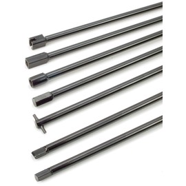 Steelman 7-Piece Spare Tire Retrieval Tool Kit, Lower and Raise Cradle-Suspended Tires, Flat, Pin, Hex, 12-mm Square, Slotted, ⅜-inch Square Heads