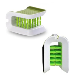 MLY 2 PCS Seatbelt Cleaner, Anti-Slip Seat Belt Cleaner for Automotive Interior Dusting Brush, Double Sided Cleaning Brush U-Shaped, Universally Applicable for Car Interior Cleaning (Green)