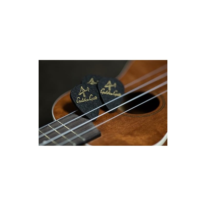 Golden Gate FP-2 - Púas de fieltro para ukelele (3