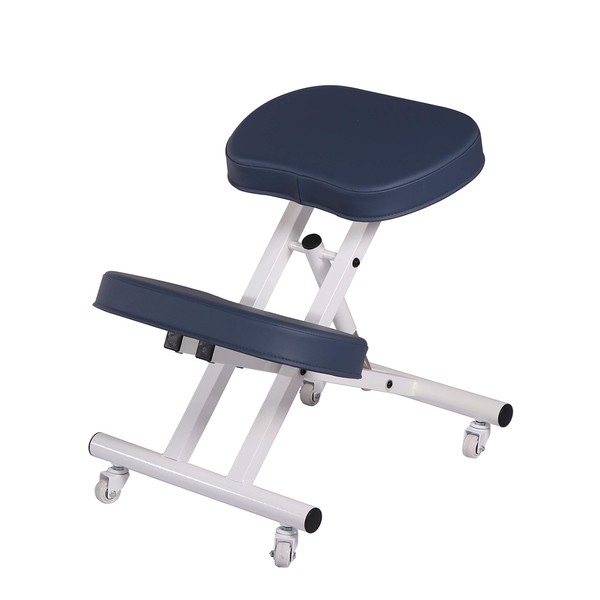 Master Massage Healthy-Star-Program Steel Posture Kneeling Chair in Royal Blue, 1count