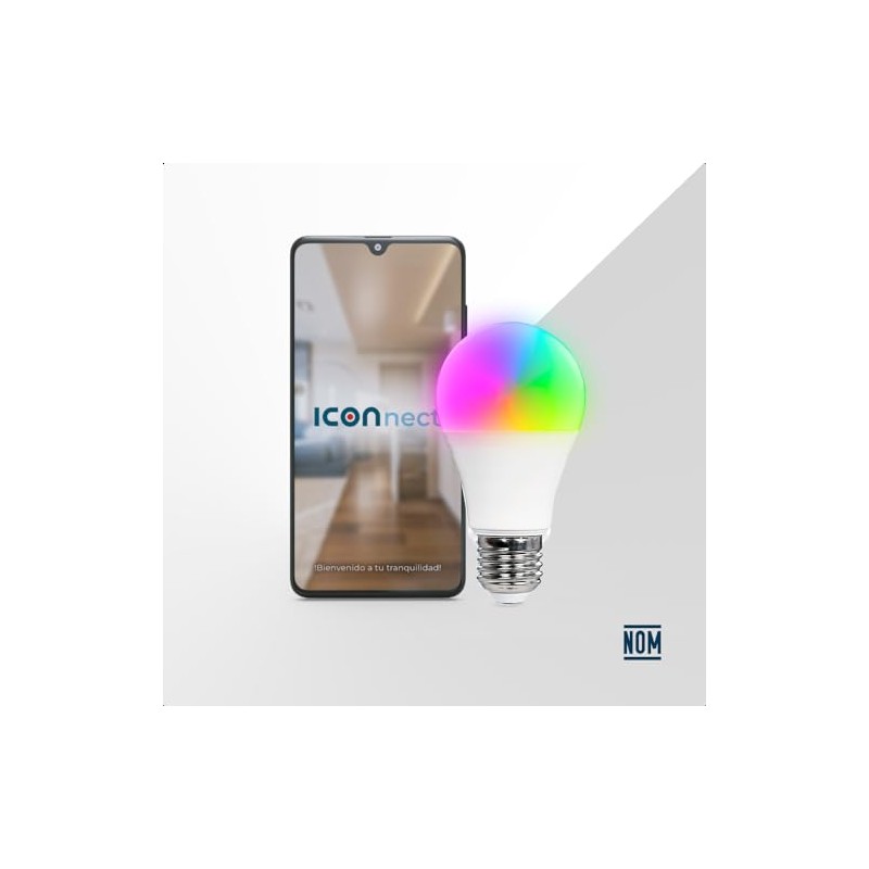 ICON Pack 3 Pzas Foco Inteligente WiFi 9W RGB W