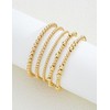 Dodder Gold Beaded Bracelets Set for Women, 14K Gold Plated