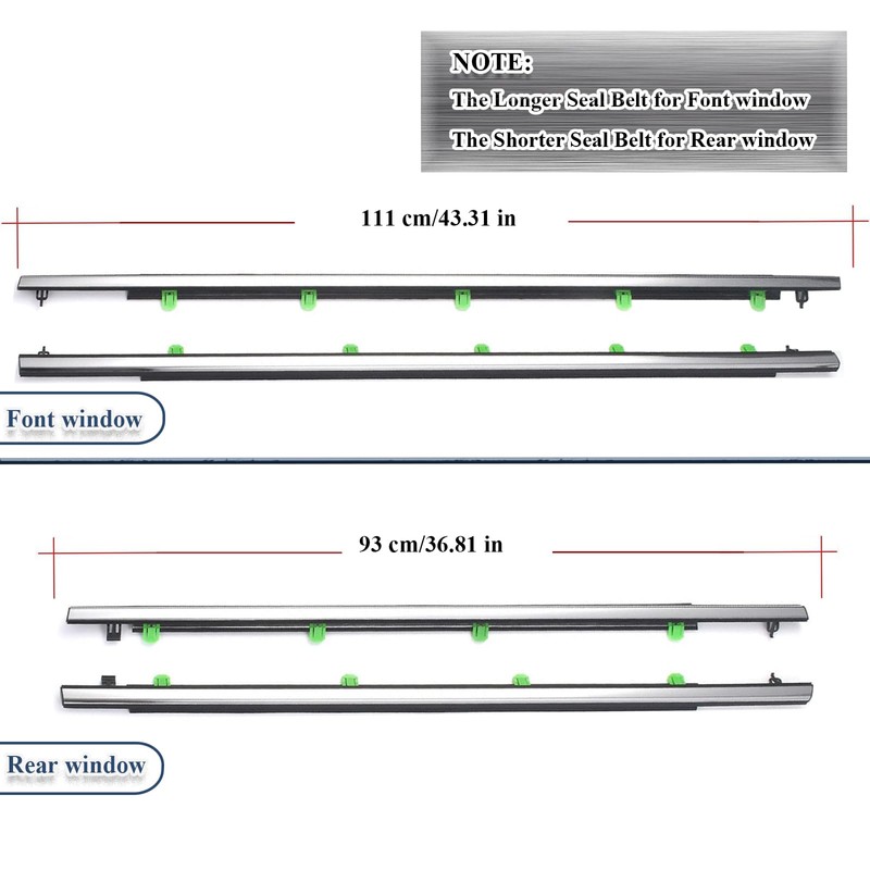 ItranMc Window Molding Trim for Honda CR-V/CRV 2007-2011,Chrome Outer Door