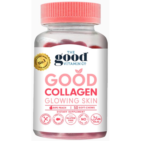 The Good Vitamin CO Good Collagen Glowing Skin Soft Chews 50 - Ripe Peach