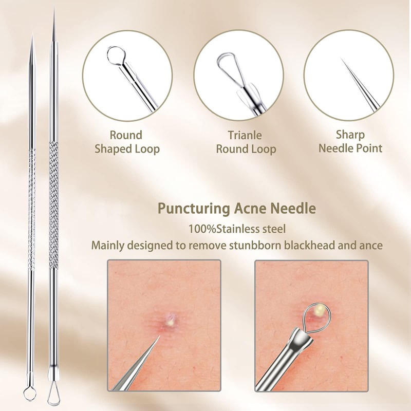 5 Piece Blackhead Remover Set, Blackhead Remover Made of High-Quality