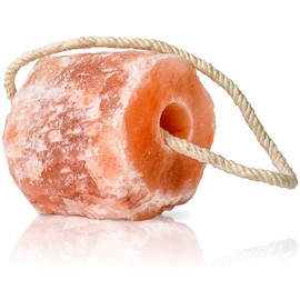 The Original Salt Company 100% Organic Himalayan Salt Lick Provides Essential Minerals for Your Horse/Livestock. This 4.4 lbs Natural Pink Salt Block on a Rope Supports Hydration/Digestion/Wellness.