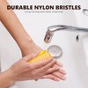 4 Pcs Double Sided Nail Brush, Nail Cleaning Brush, Plastic