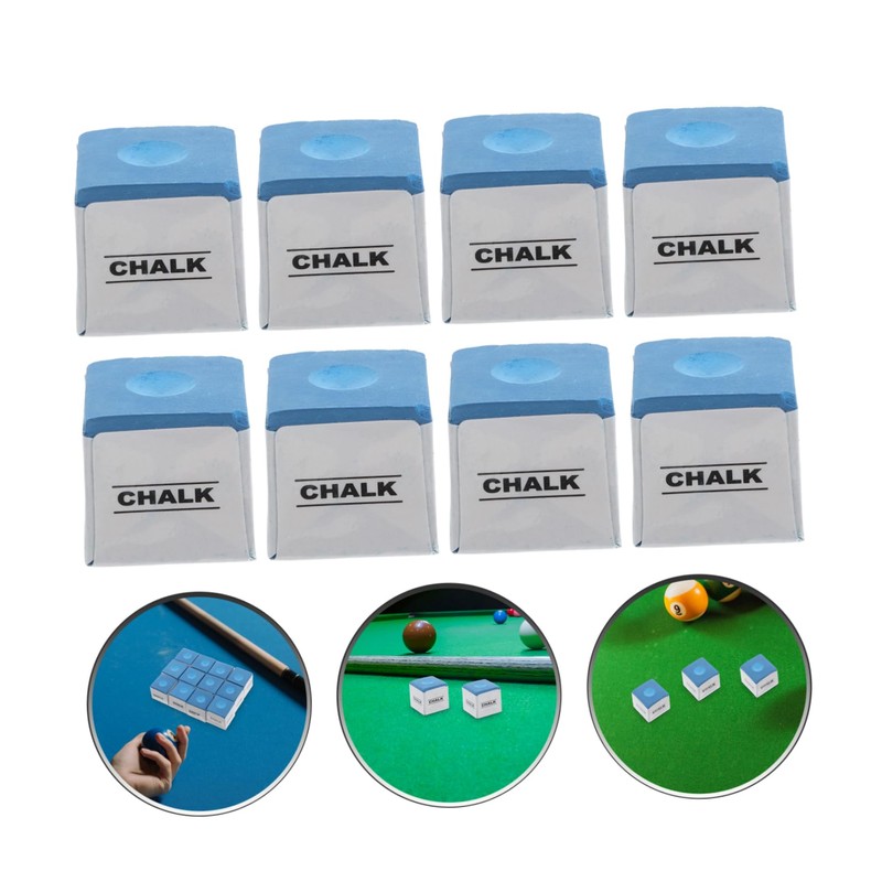 BESPORTBLE 12 Pack Billiards Chalk Cubes Snooker Chalk Pool Table
