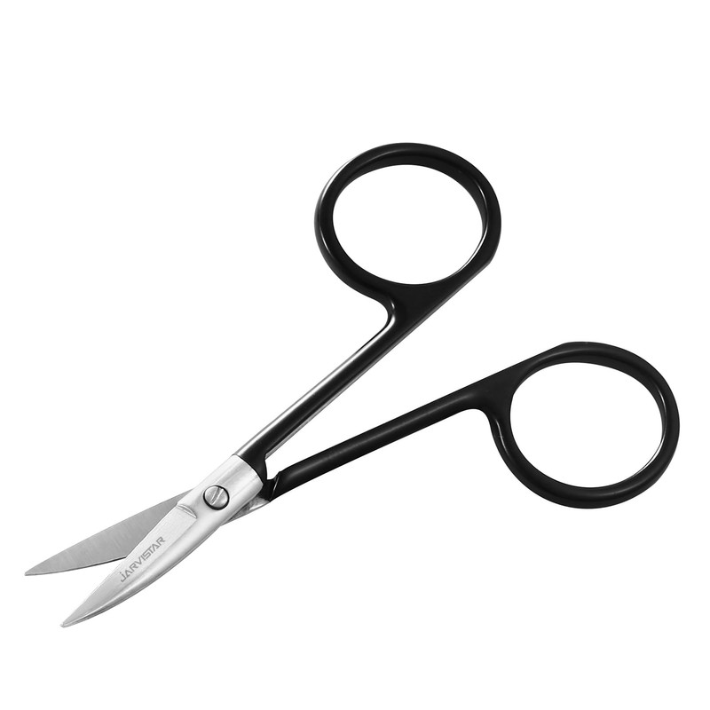 JARVISTAR Multifunctional Nail Scissors - 3.5 Inch Black Stainless Steel
