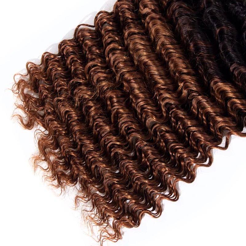 lorauroga 3LO 1B30 Deep Human Hair 3 Bundle 18 20