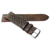 22 mm Fluco Racing Rally Vintage Cowhide Leather Watch Strap
