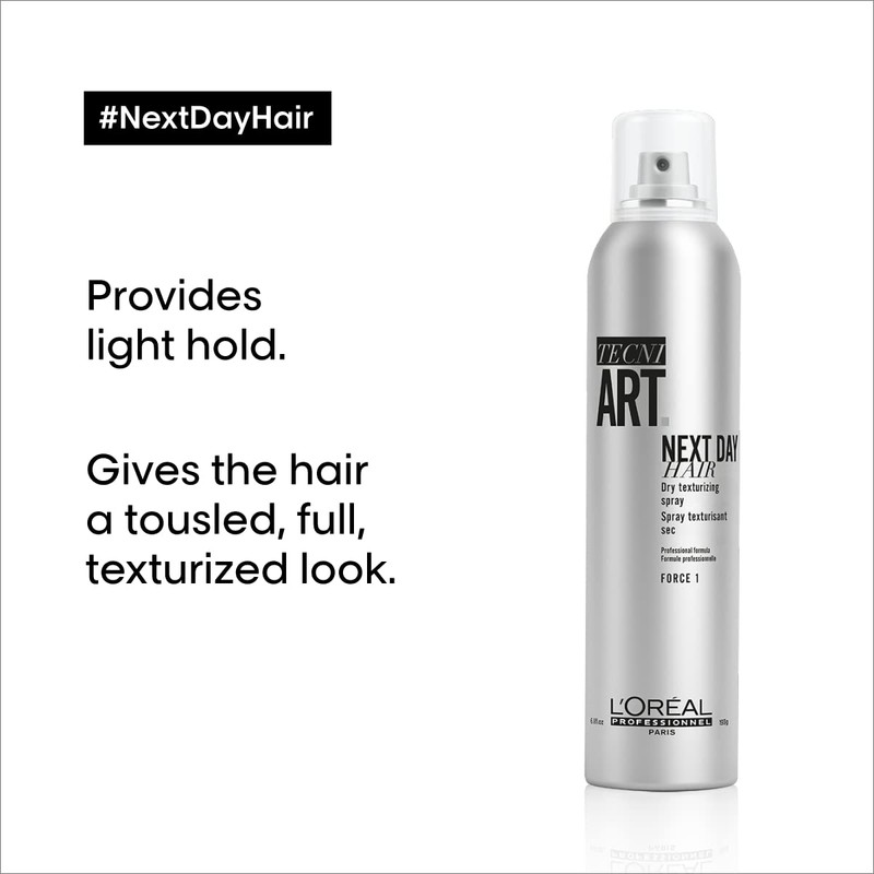 L'Oréal Professionnel Paris Next Day Hair - Texture Hairspray, Provides