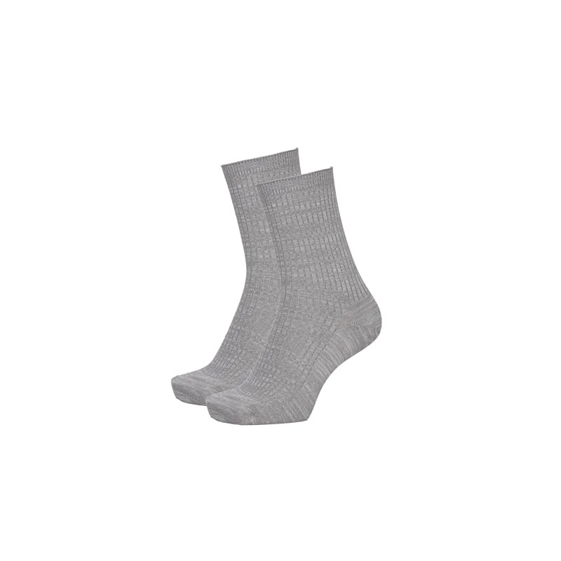 Fukurashi 37752WQ Men's Ribbed Socks, 2 Pairs Set, Antibacterial, Deodorizing,