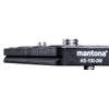 Mantona AS-100-2M Schnellwechselplatte Arca-Swiss kompatibel, 100x38mm mit Schrauben und Mittenmarkierung