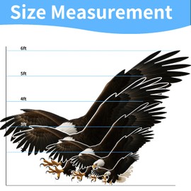 DP BOUTIQUE Bald Eagle 3FT Life Size Cardboard Cutout, Safari Theme Decoration, Alaskan Animals Standup for Events, Party, Photography Props, 1 PC