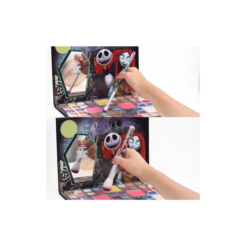 Nightmare Before Christmas Set 8 Brochas de Maquillaje Sombra, Rubor
