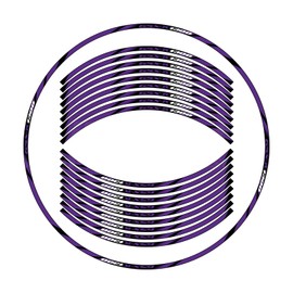 Awonderful Motorcycle Reflective Wheel Stripes kit, Wheel Rim Stickers Compatible with Suzuki Hayabusa GSX1300R GSXR1300 1997-2007/GSX1300R 2008-2025,Purple