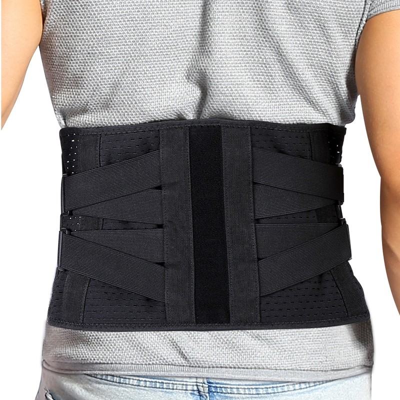 YHG double compression nursing belt Adjustable lumbar support Black L