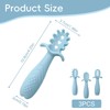 Yistoi Set of 3 Baby Learning Spoons, Learning Spoons for