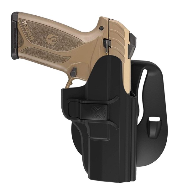 Paddle Holster for Ruger Security 9mm Luger, OWB Right-Handed Gun Holster for Ruger Security 9mm Compact/Pro/Standard Without Red Laser, 60° Adjustable Open Carry Pistol Holsters with Quick Release