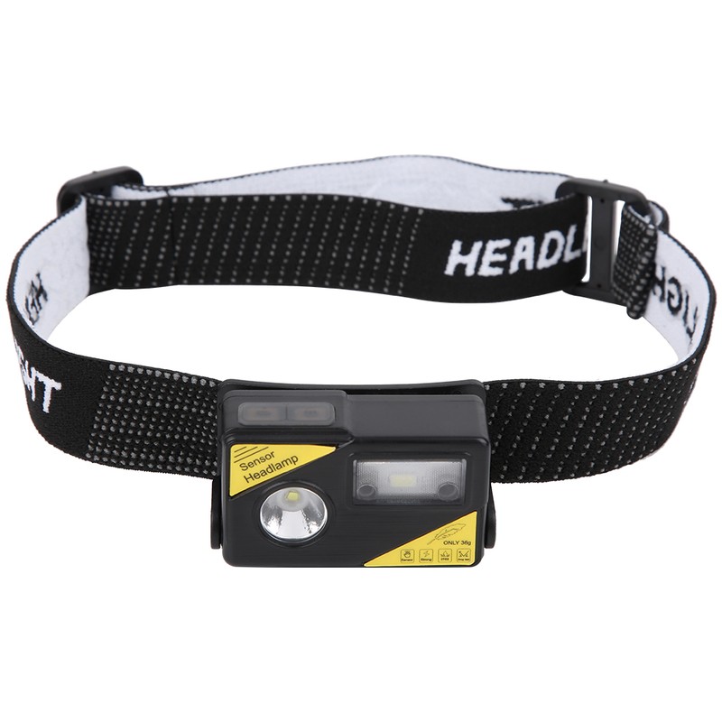 K180 LED Lightweight USB Charging Headlamp Hat Clip Integrated Induction