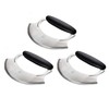 Amco 4.9" Mezzaluna with Silicone Handle | 3 Pack |