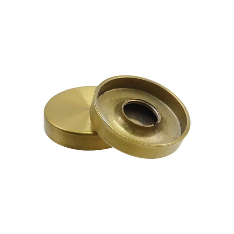 Rannb Decorative Mirror Screws Gold Cap Cover Nails 1"/25mm Cap