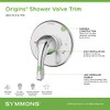 Symmons 9600-PLR-B-TRM Origins Shower Valve Trim in Polished Chrome (Valve