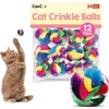 Cat Crinkle Ball Toy – 12-Pack of 1.5" Soft, Lightweight